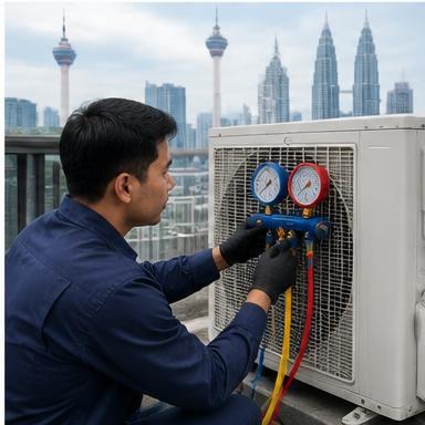 Air Conditioner Gas Pressure Inspection